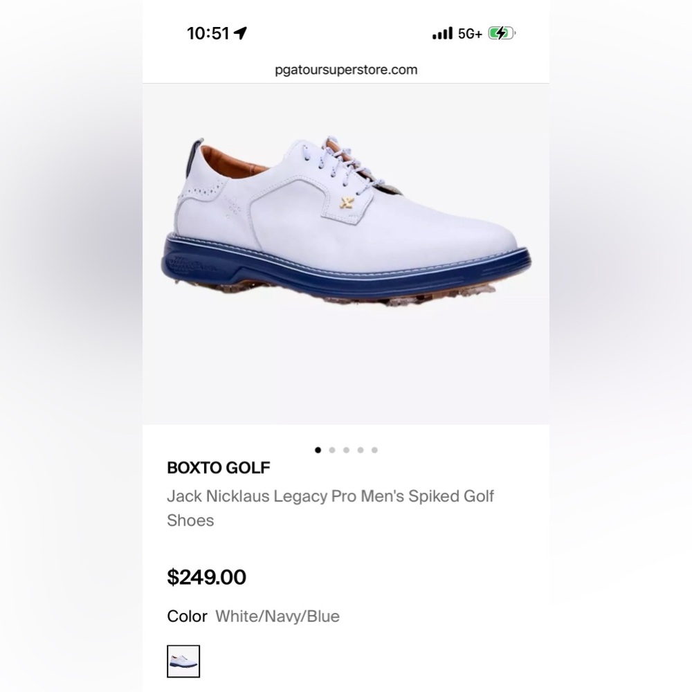 NWT: Jack Nicklaus Legacy Pro Men's Spiked Golf Shoes, sz 9M ($249 retail)